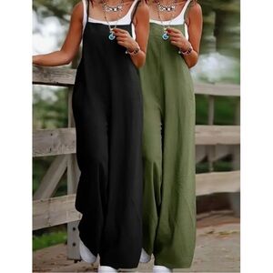 Two-Piece Set Wide Leg Suspender Casual Versatile Jumpsuit Xl Womenswear Wideleg